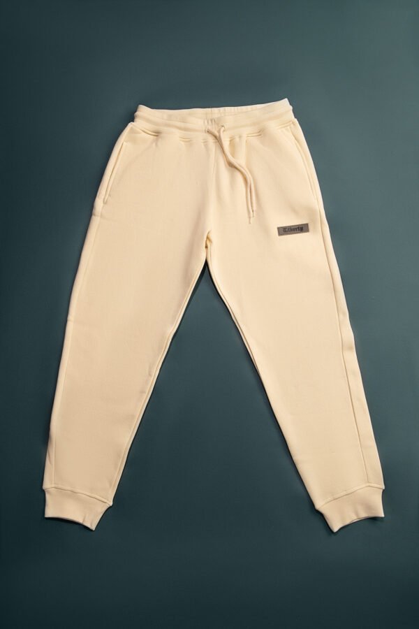 Unisex Cream Sweatpants - Image 2