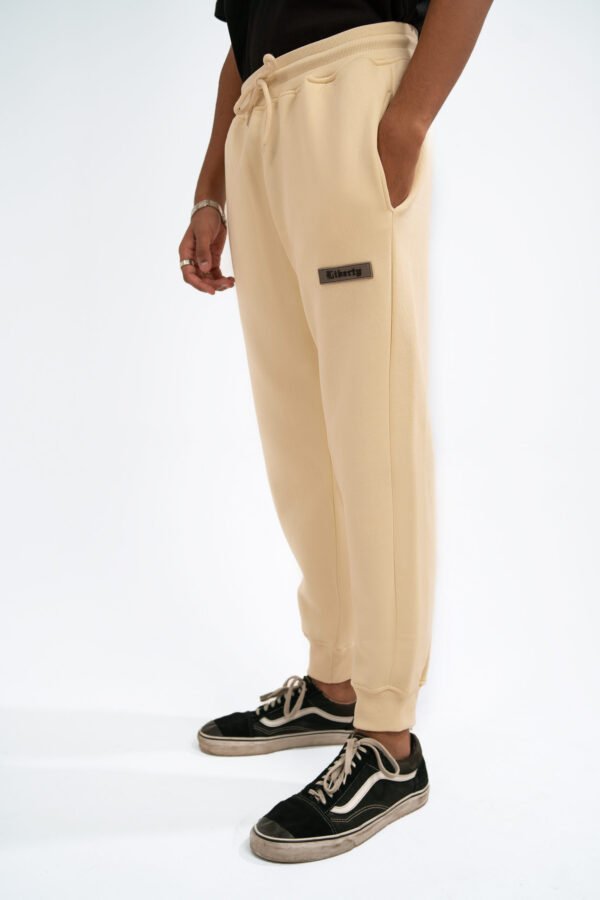 Unisex Cream Sweatpants - Image 3