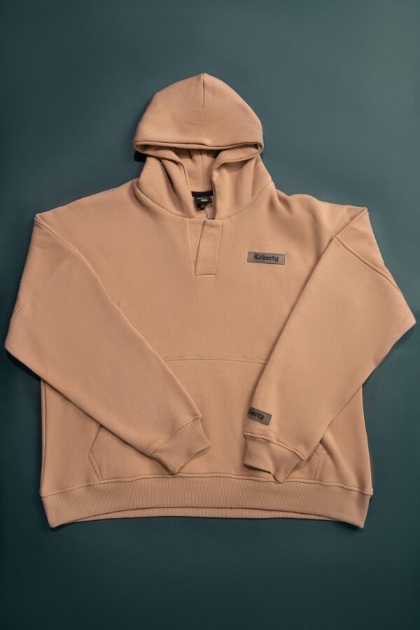 Unisex Beige Hoodie - Image 2