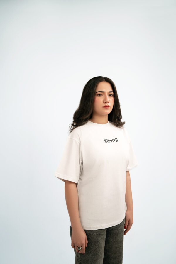 Unisex White "Oversized" T-Shirt - Image 3